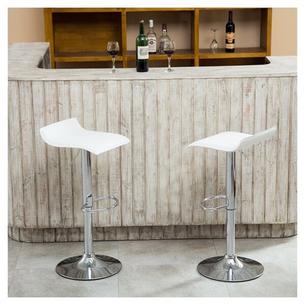 Nicer Interior Adjustable Swivel Stool  - White - Set of 2