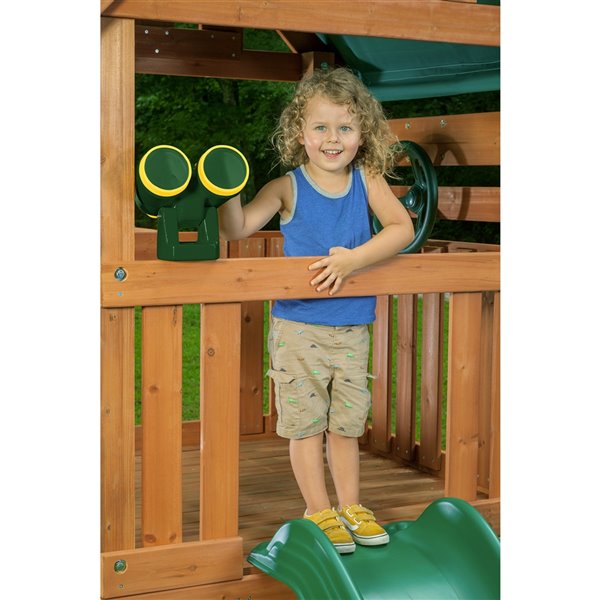 Creative Cedar Designs Mountain View Residential Play Set - Tarp Roof/Green Accessories