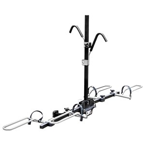 DK2 Hitch Mounted Bike Carrier for up to 2 Bicycles - Steel - 40-in x 10.5-in x 5.5-in
