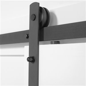 Ensemble de quincaillerie pour porte coulissante à fixation droite, 96 po