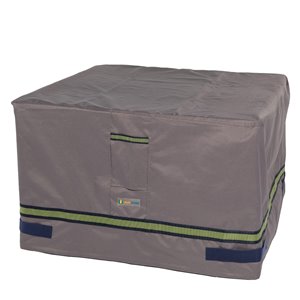 Duck Covers Soteria Rain Proof Square Fire Pit Cover - 40-in - Grey