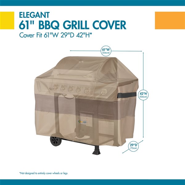 Duck Covers Elegant Grill Cover - 61-in