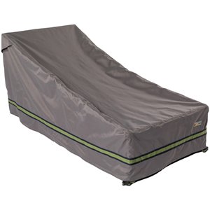 Duck Covers Soteria Rain Proof Chaise Lounge Cover - Polyester - 86-in - Grey