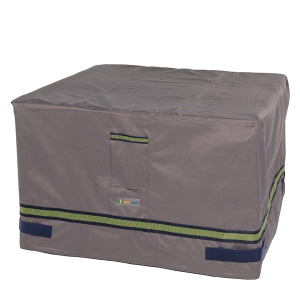 Duck Covers Soteria Rain Proof Square Fire Pit Cover - 50-in - Grey