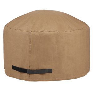 Duck Covers Essential Round Fire Pit Cover - 42-in - Latte Brown