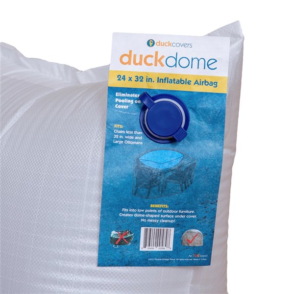 Duck Covers Ultimate Duck Dome Airbag - Polypropylene - 24-in x 32-in - White