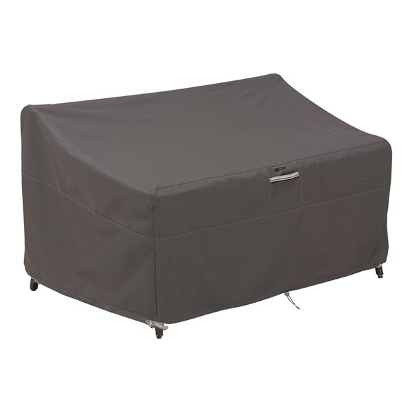 Classic Accessories Ravenna 76 L x 40 D x 31-in H Dark Taupe Polyester Patio Sofa Cover