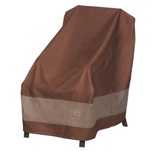 Duck Covers Ultimate High-Back Chair Cover - Polyester - 35-in - Mocha Cappuccino