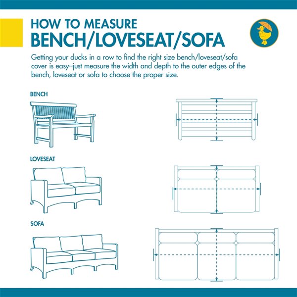 Duck Covers Elegant Loveseat Cover - Polyester - 60-in - Swiss Coffee