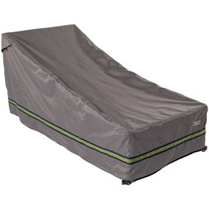 Duck Covers Soteria Rain Proof Chaise Lounge Cover - Polyester - 80-in - Grey