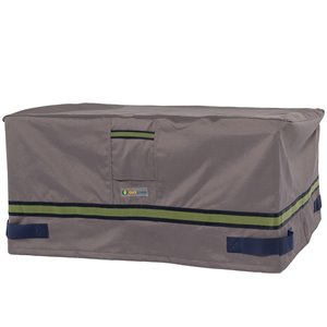 Duck Covers Soteria Rain Proof Rectangular Fire Pit Cover - 56-in - Grey
