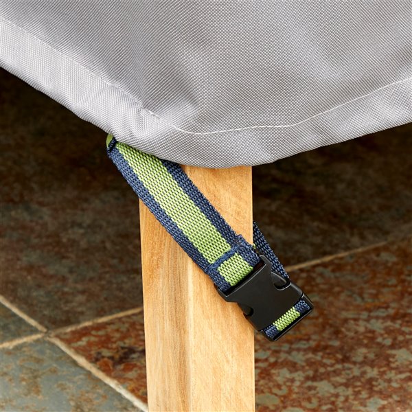 Duck Covers Soteria Rain Proof Round Patio Table Cover - Polyester - 76-in - Grey