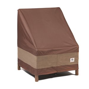 Duck Covers Ultimate Stackable Patio Chair Cover - Polyester - 28-in - Mocha Cappuccino