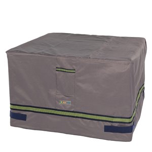 Duck Covers Soteria Rain Proof Square Fire Pit Cover - 32-in - Grey