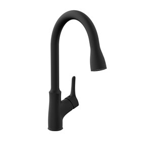Belanger Kitchen Sink Faucet with Swivel Pull-Down Spout - Black Matte