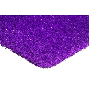 Tapis de gazon artificiel Color Turf de Trylawnturf, 10 pi x 6 pi, mauve