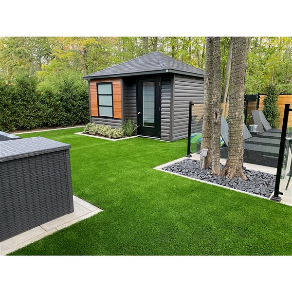 Trylawnturf Oasis Artificial Grass - 65-ft x 6.6-ft - Green