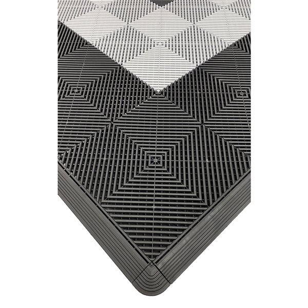 SWISSTRAX CarTrax Garage Floor Corner - 2.5-in x 2.5-in - Black