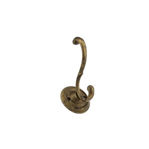 Richelieu Wall Hook - 92-mm - Oxidized Brass