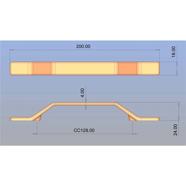 Richelieu Terrace 5 1/16-in (128 mm) Brushed Nickel Contemporary Cabinet Pull