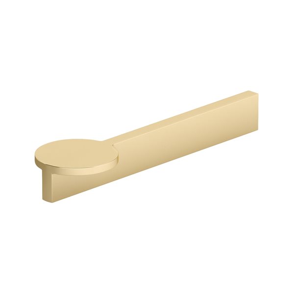 Richelieu 5 1/16-in (128 mm) Center-to-Center Brushed Gold Contemporary Cabinet Pull