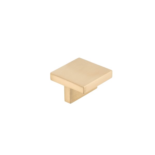 Richelieu Bendale 1.65-in Champagne Bronze Square Contemporary Cabinet Knob (1-Pack)