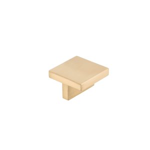 Richelieu Bendale 1.65-in Champagne Bronze Square Contemporary Cabinet Knob (1-Pack)