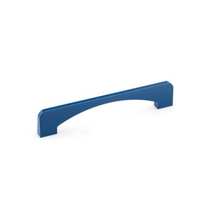 Poignée contemporaine en métal Cosenza de Richeleu, 6 5/16 po (160 mm), bleu