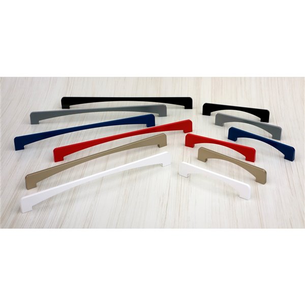 Richelieu Consenza 6 5/16-in (160 mm) Red Contemporary Metal Pull