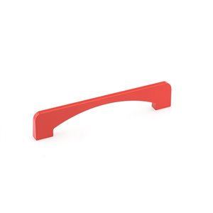 Poignée contemporaine en métal Cosenza de Richelieu, 6 5/16 po (160 mm), rouge