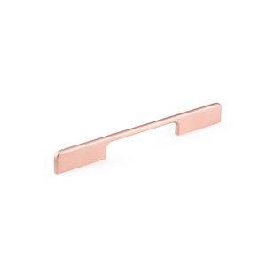 Richelieu 5 1/16-in to 7 9/16-in (128 mm to 192 mm) Matte Pink Contemporary Cabinet Pull