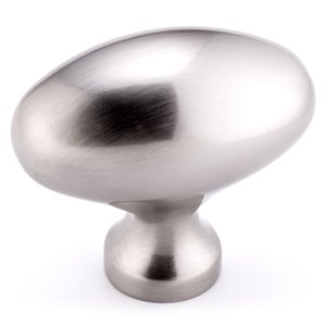 Richelieu Laurier 1.97-in Brushed Nickel Oval Traditional Cabinet Knob (1-Pack)