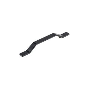 Richelieu Terrace 5 1/16-in (128 mm) Matte Black Contemporary Metal Pull