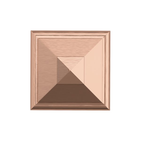 Richelieu Matera 1.5-in Rose Gold Square Transitional Cabinet Knob (1-Pack)