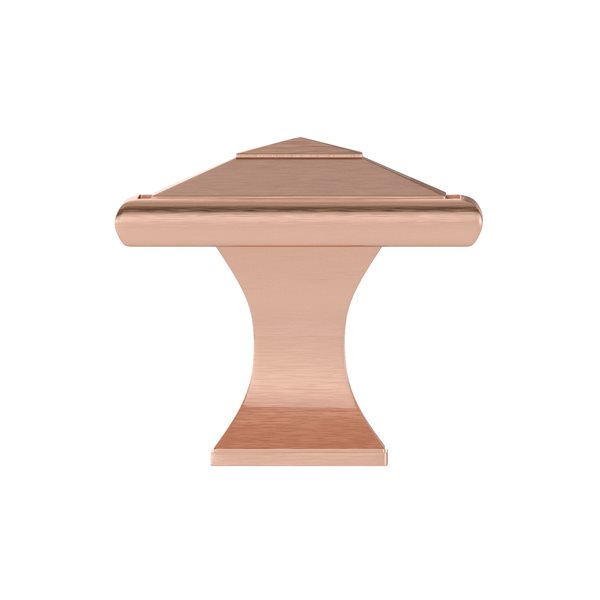 Richelieu Matera 1.5-in Rose Gold Square Transitional Cabinet Knob (1-Pack)