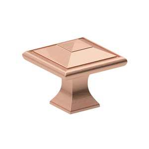 Richelieu Matera 1.5-in Rose Gold Square Transitional Cabinet Knob (1-Pack)