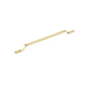 Richelieu Terrace 12 5/8-in (320 mm) Satin Brass Contemporary Cabinet Pull