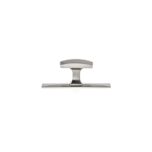 Bouton contemporain rectangulaire Abbeydale de Richelieu, 3,54 po, nickel brossé