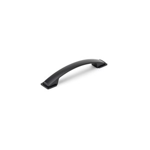 Richelieu 5 1/16-in (128 mm) Center-to-Center Matte Black Contemporary Cabinet Pull