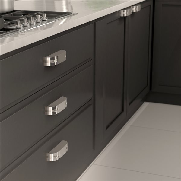 Richelieu Prato 5 1/16-in (128 mm) Polished Nickel Transitional Cabinet Pull