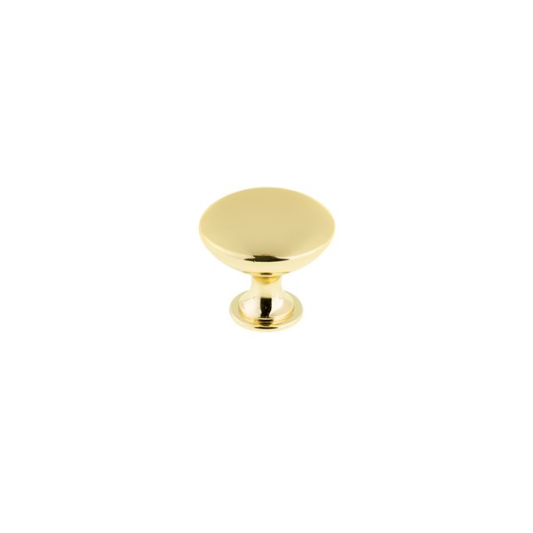 Richelieu Copperfield 1.57-in Satin Brass Mushroom Contemporary Cabinet Knob (1-Pack)