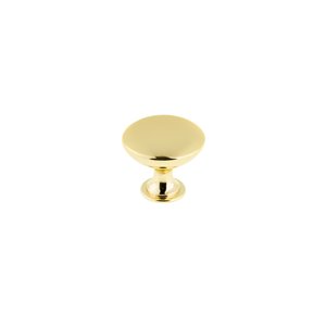 Richelieu Copperfield 1.57-in Satin Brass Mushroom Contemporary Cabinet Knob (1-Pack)