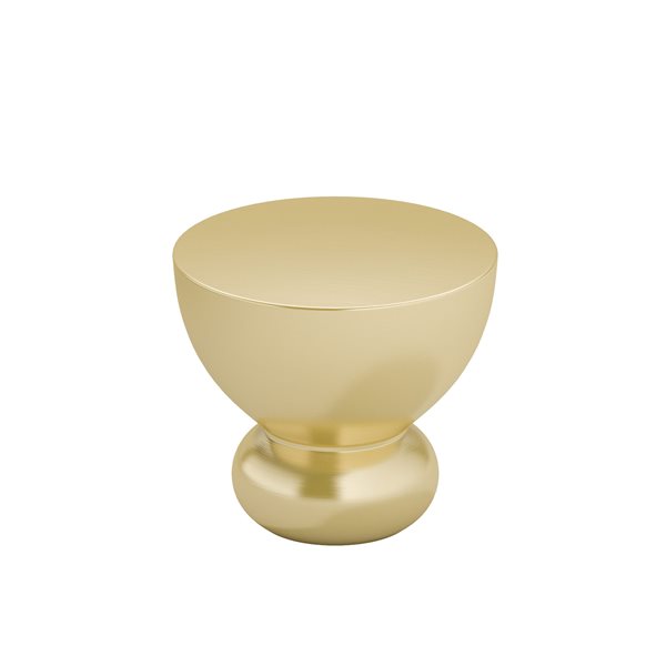 Richelieu 1.26-in Brushed Gold Round Contemporary Cabinet Knob (1-Pack)