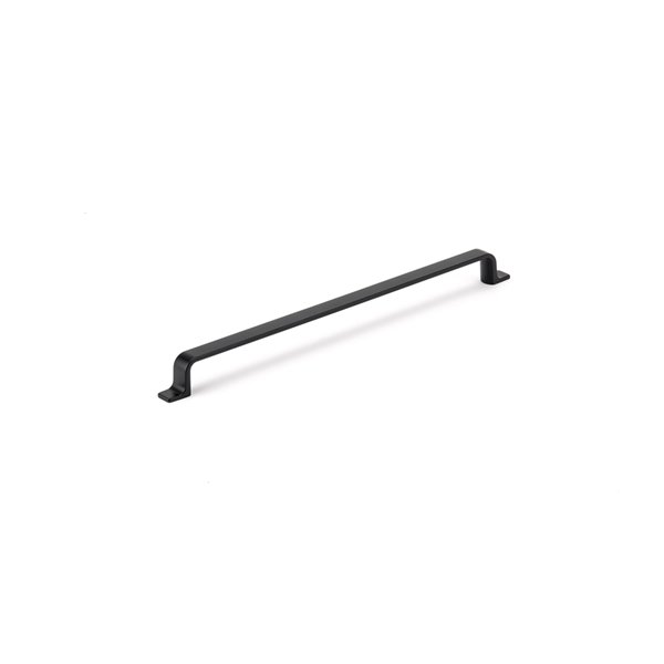 Richelieu 12 5/8-in (320 mm) Center-to-Center Matte Black Sleek Cabinet Pull