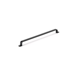 Richelieu 12 5/8-in (320 mm) Center-to-Center Matte Black Sleek Cabinet Pull