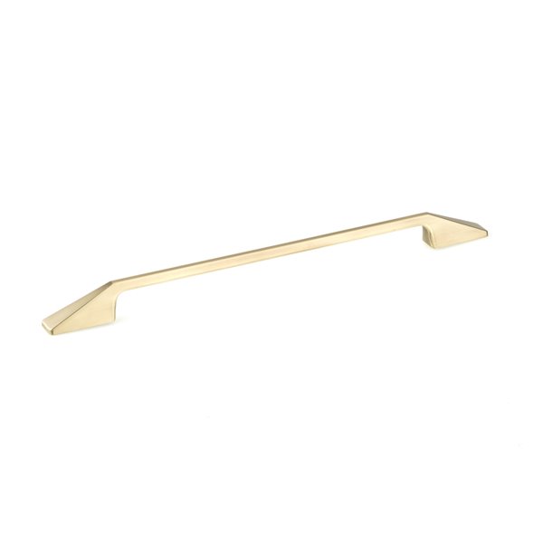 Richelieu 12 5/8-in (320 mm) Center-to-Center Satin Brass Contemporary Cabinet Pull