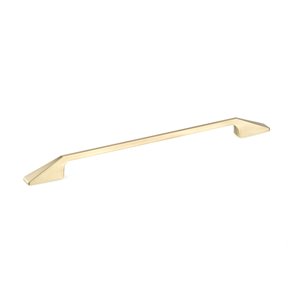 Richelieu 12 5/8-in (320 mm) Center-to-Center Satin Brass Contemporary Cabinet Pull