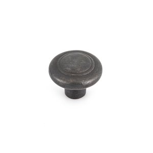 Bouton charmant traditionnel rond Nevola de Richelieu, 1,78 po, bronze foncé