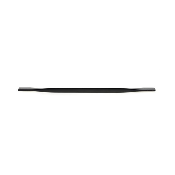 Richelieu Creston 11 3/8-in to 12 5/8-in (288 mm to 320 mm) Matte Black Cabinet Pull