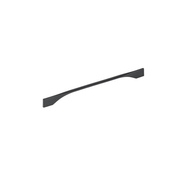 Richelieu Creston 11 3/8-in to 12 5/8-in (288 mm to 320 mm) Matte Black Cabinet Pull